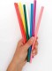 8 Reusable Silicone Straws With Cleaning Brush Set