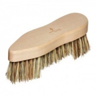 Konex Nylon Fiber Economy Utility Cleaning Hand Brush. Heavy Duty Hand-Held  Scrub Stiff Bristle Brush with Wood Body. (Peanut Shaped)