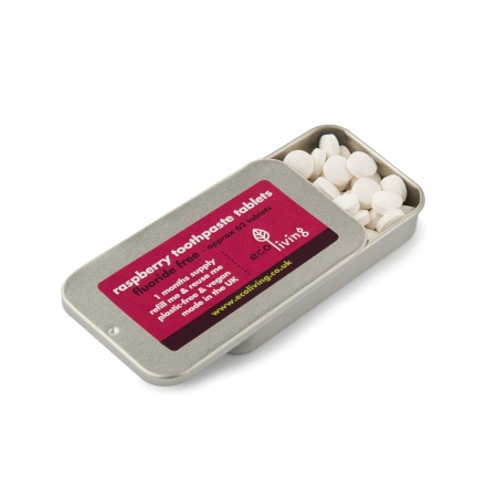 Toothpaste Tablets - Raspberry - ecoLiving.co.uk