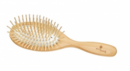 Wooden Hairbrush - Extra-long Wooden Pins