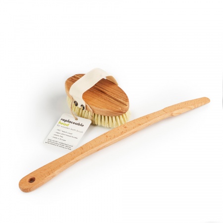 Wooden Bath Brush with a Replacement Head (FSC 100%)