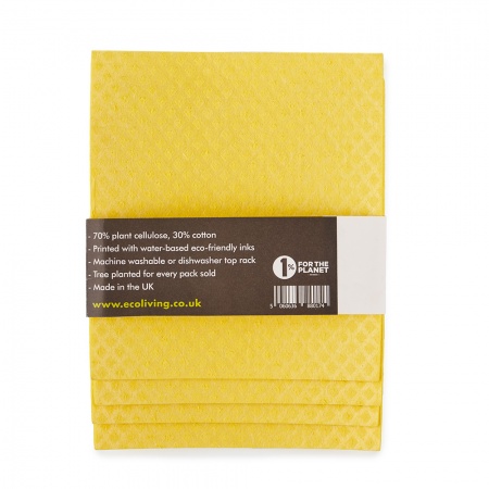 Compostable UK Sponge Cleaning Cloths (4 Pack)