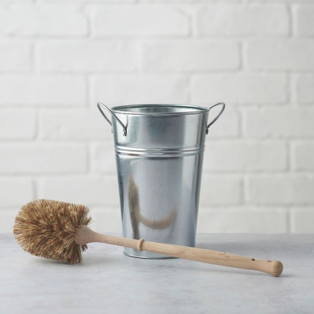 Plastic Free Toilet Brush & Holder Set - Smaller Brush (FSC 100%)