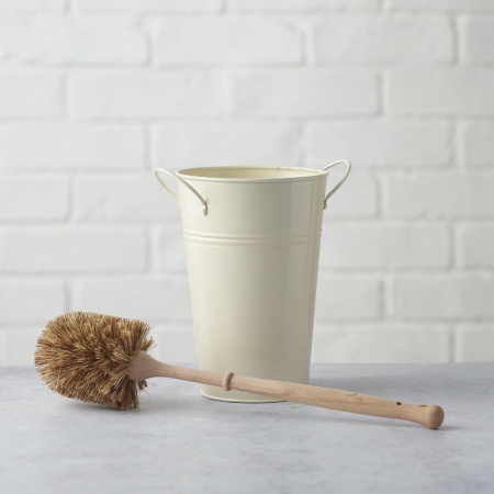 Plastic Free Toilet Brush & Holder Set - Smaller Brush (FSC 100%)