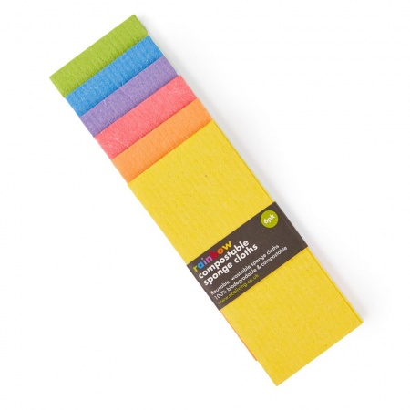 Compostable Sponge Cleaning Cloths - Rainbow