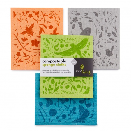 Compostable Sponge Cleaning Cloths - Botanic Garden