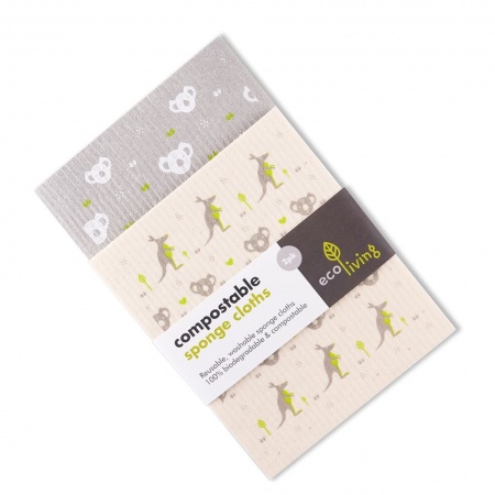 Compostable Sponge Cleaning Cloths - Wildlife Rescue