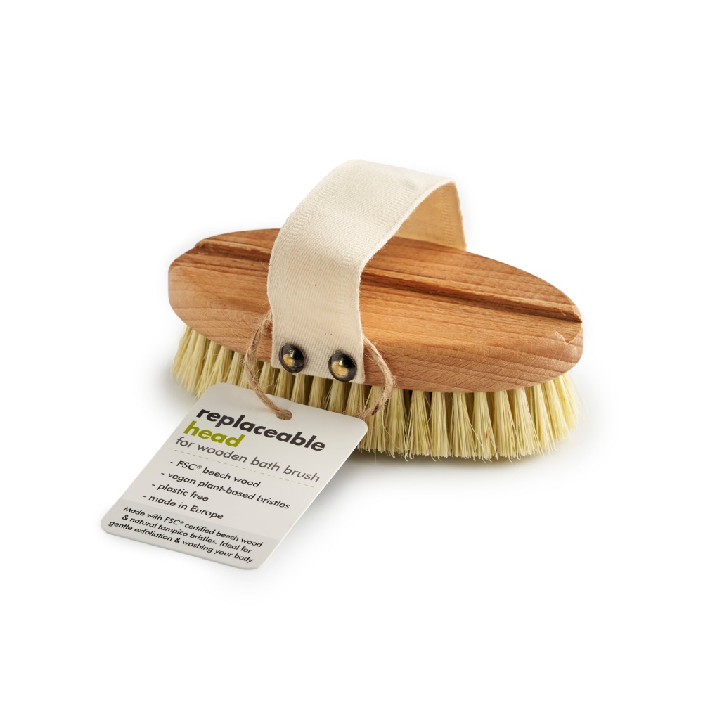 Wooden Bath Brush with a Replacement Head (FSC 100%)