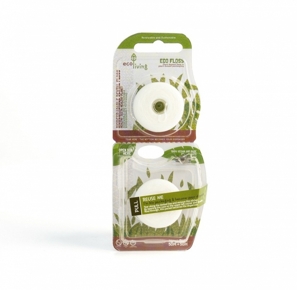 Eco Floss PlantBased Vegan Dental Floss ecoLiving.co.uk