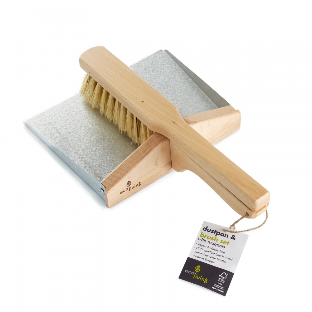 Dustpan and Brush Set - with Magnets (100% FSC)