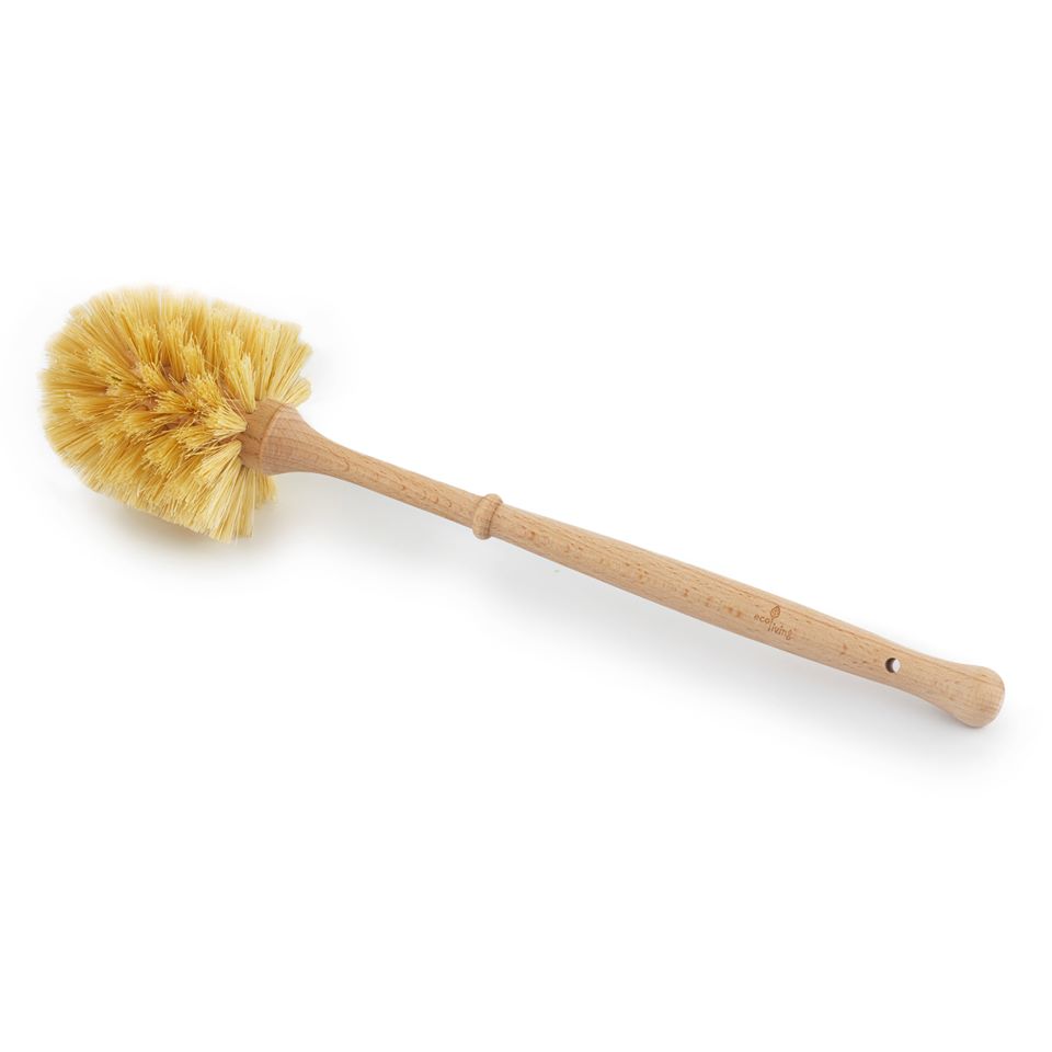 Plastic Free Toilet Brush - Smaller Brush with Tampico Bristles (FSC 100%)