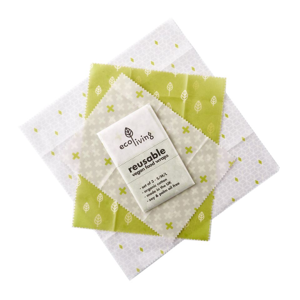 Vegan Food Wraps - A Set of 3 - ecoLiving.co.uk