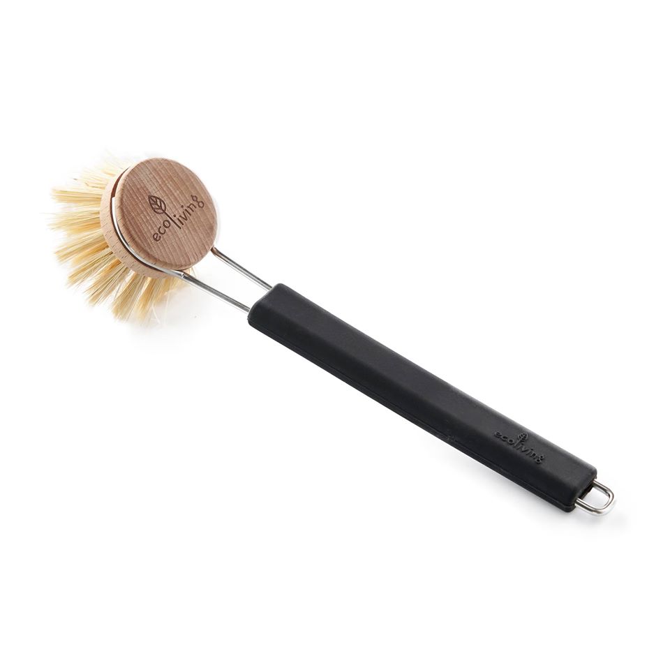 Dish Brush with Replaceable Head - Natural Plant Bristles (FSC 100%)