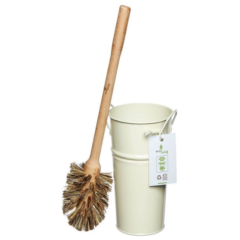 Plastic Free Toilet Brush & Holder Set - Large Brush