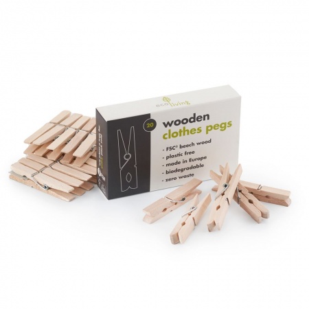 Wooden Clothes Pegs  (FSC 100%)